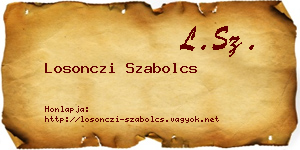 Losonczi Szabolcs névjegykártya